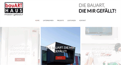 Desktop Screenshot of bauart-haus.at