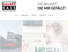 Tablet Screenshot of bauart-haus.at